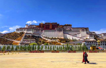 A Panorama Image of Potala Palace
